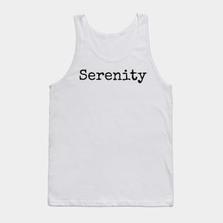 Serenity - Inspirational Word of the Year Tank Top